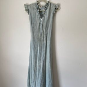 Vintage Ralph Lauren RRL Western Chambray Maxi